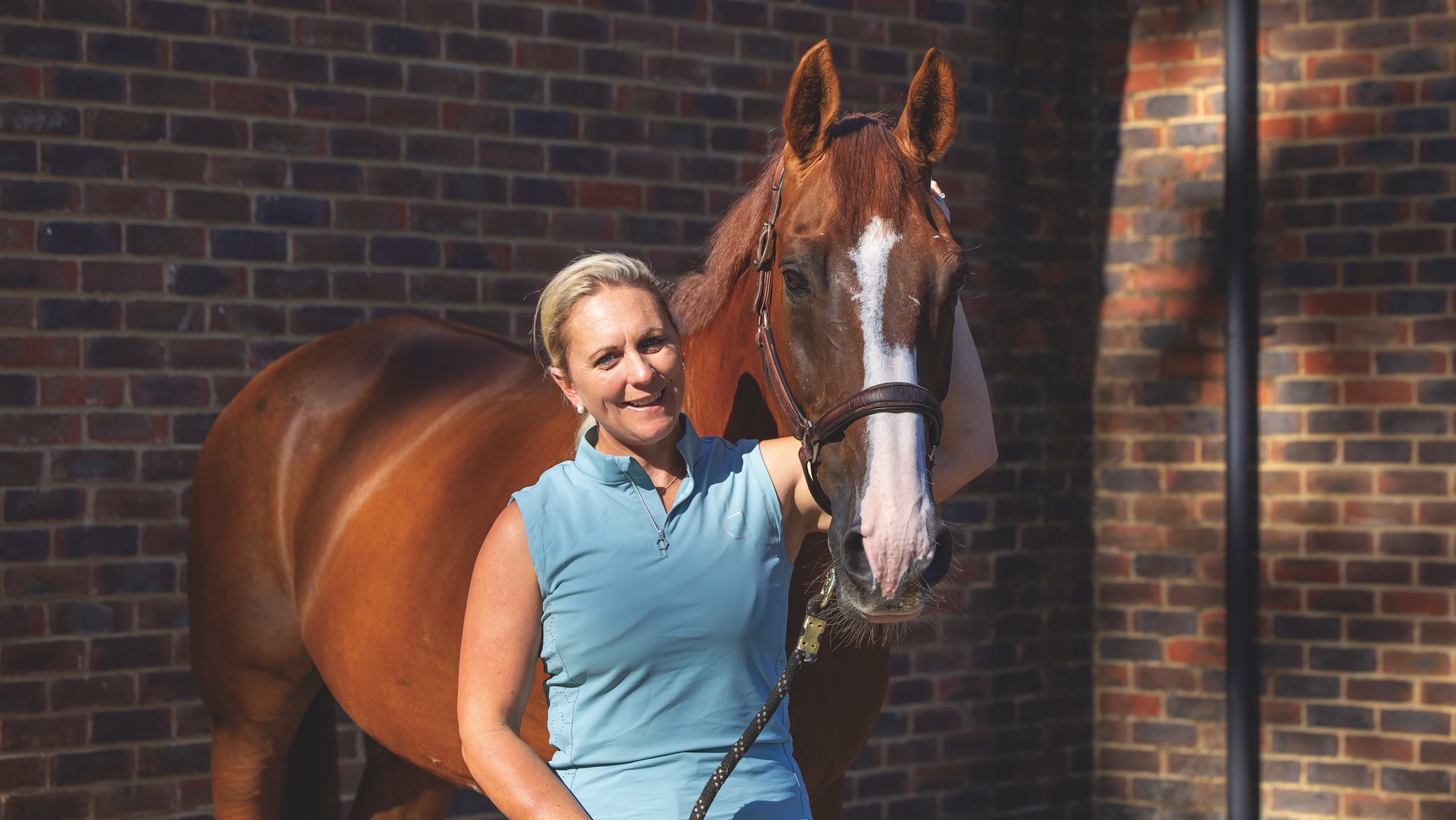 Gemma Stevens with horse Chilli Knight