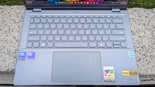 Acer Swift 14 AI keyboard and trackpad