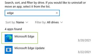 How to uninstall Microsoft Edge