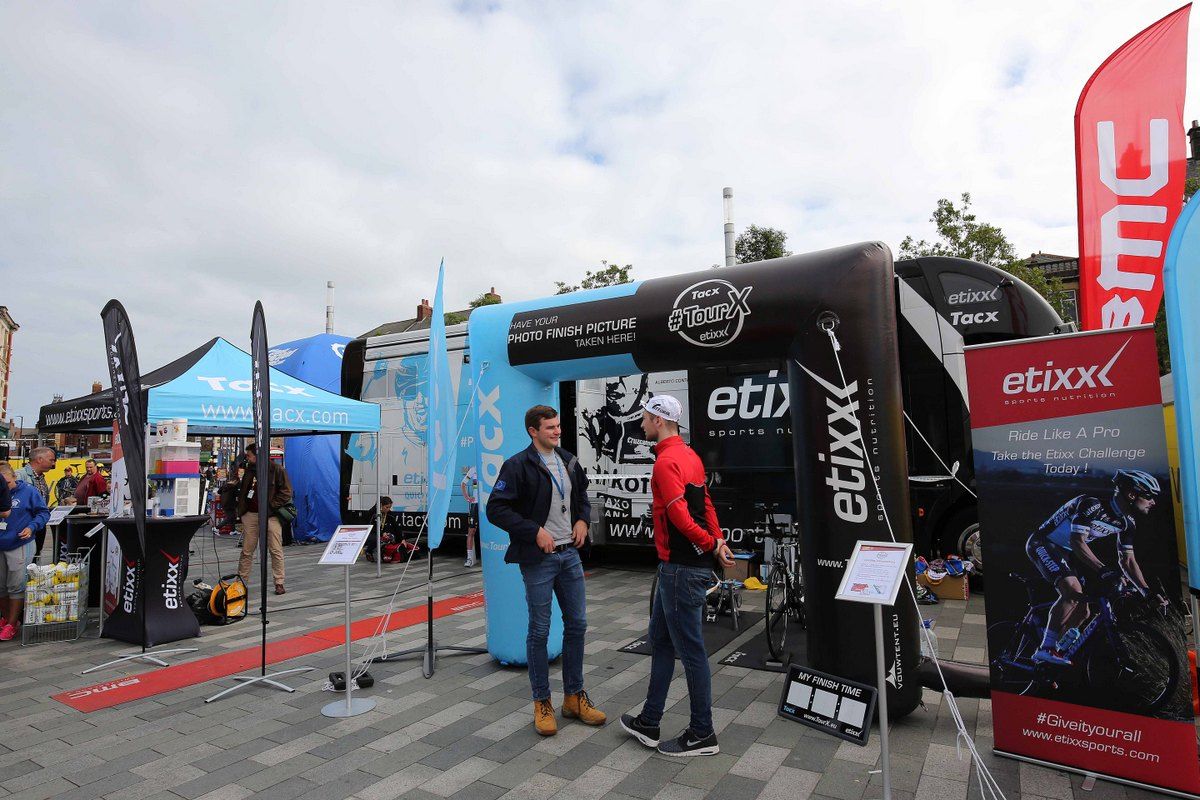The Etixx-Quick Step set up pre-stage