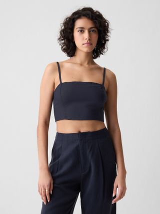 Gap, Linen-Cotton Cropped Tube Top