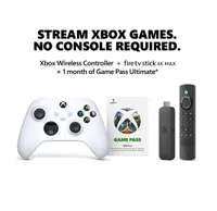 Xbox controller + Xbox Game Pass Ultimate + Amazon Fire TV Stick | $119.98 now $78.90 at Amazon