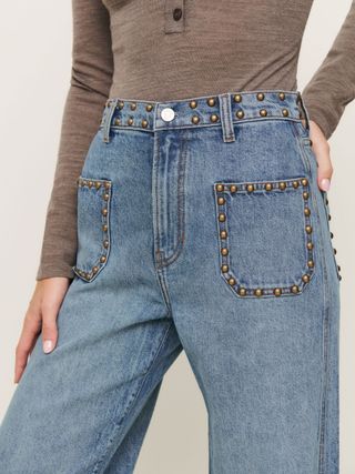 Cary Stretch High Rise Slouchy Wide Leg Jeans