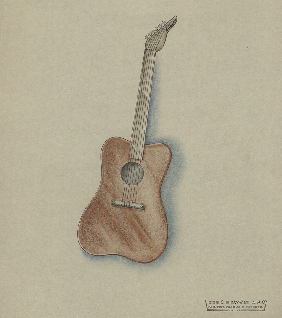 Gibson 1950s PTP guitar designs