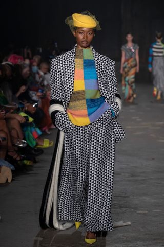 colorful sweater in Christopher John Rogers Resort 2023