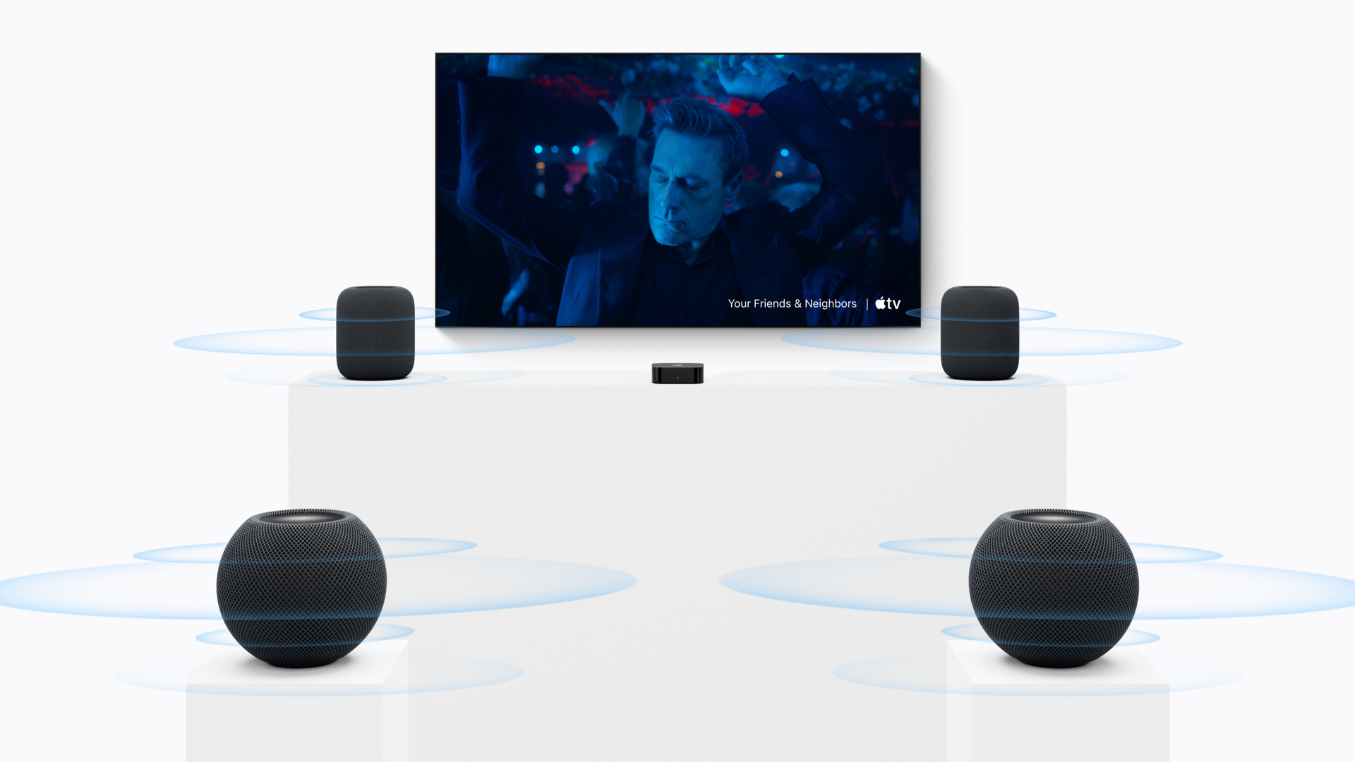 Apple TV 4K surround with HomePod