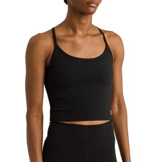 vuori all the feels black tank