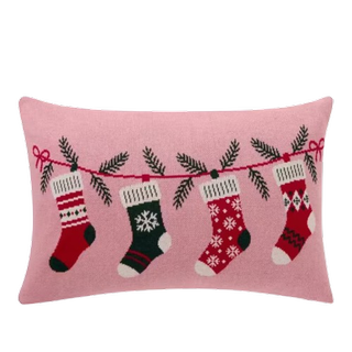 Stockings Christmas Cushion, Multi