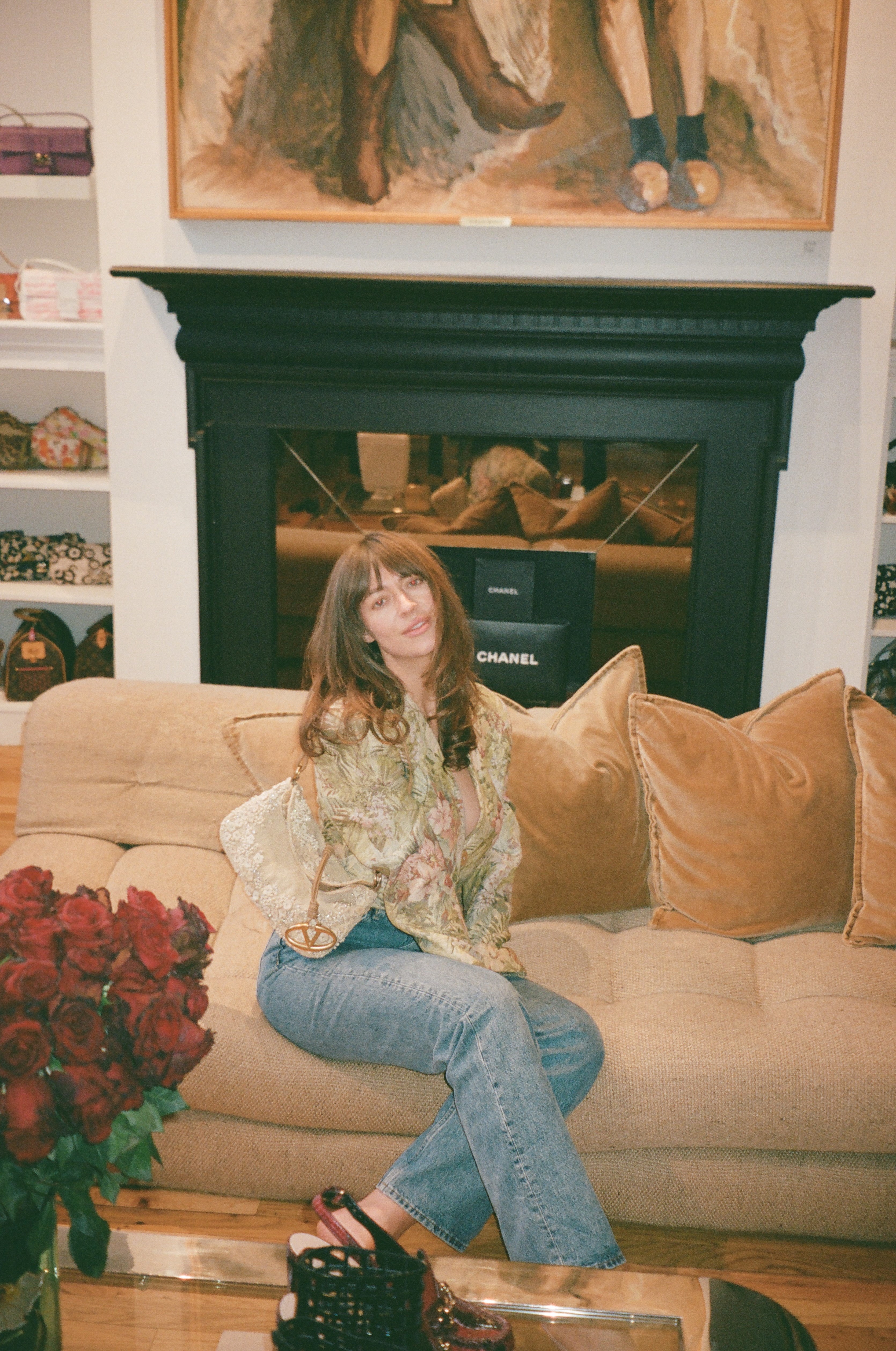 Kathryn Zahorak sitting on couch 
