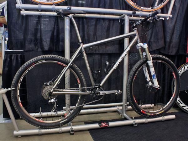 Also on hand in the Eriksen booth was this slick titanium hardtail with a 1x9 drivetrain.