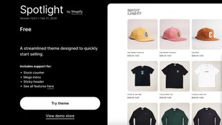 Shopify Spotlight theme