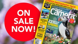 Front cover of issue 306 (Spring 2026) of Digital Camera World magazine and a red blob that reads 'On sale now!'