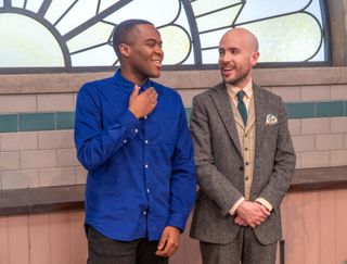 TV tonight Bake Off hosts Liam Charles and Tom Allen