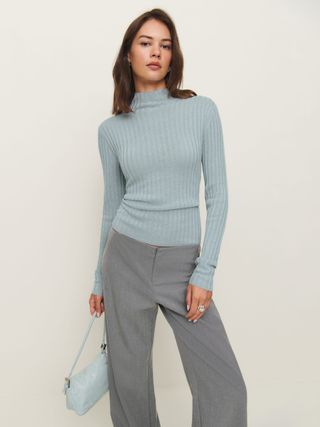 Cori Ribbed Turtleneck Sweater