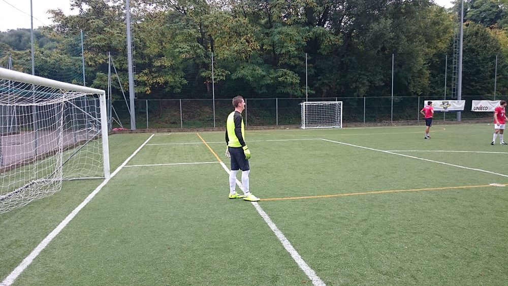 Katusha host their annual team-staff soccer match in Peschiera del Garda, Italy