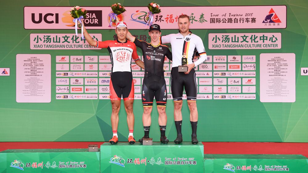 Kaden Groves of the Mitchelton-BikeExchange won the final stage at the Tour of Fuzhou