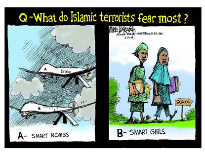 Editorial cartoon Islamic terrorists