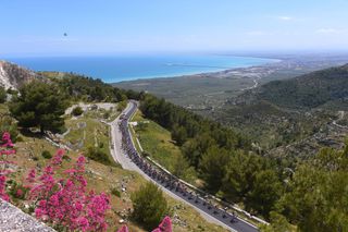 The Giro d'Italia climbs into the hills in the south