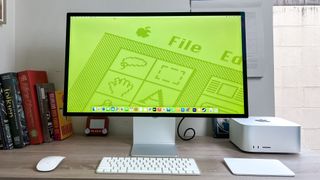 Apple Mac Studio M4 Max review unit on a desk