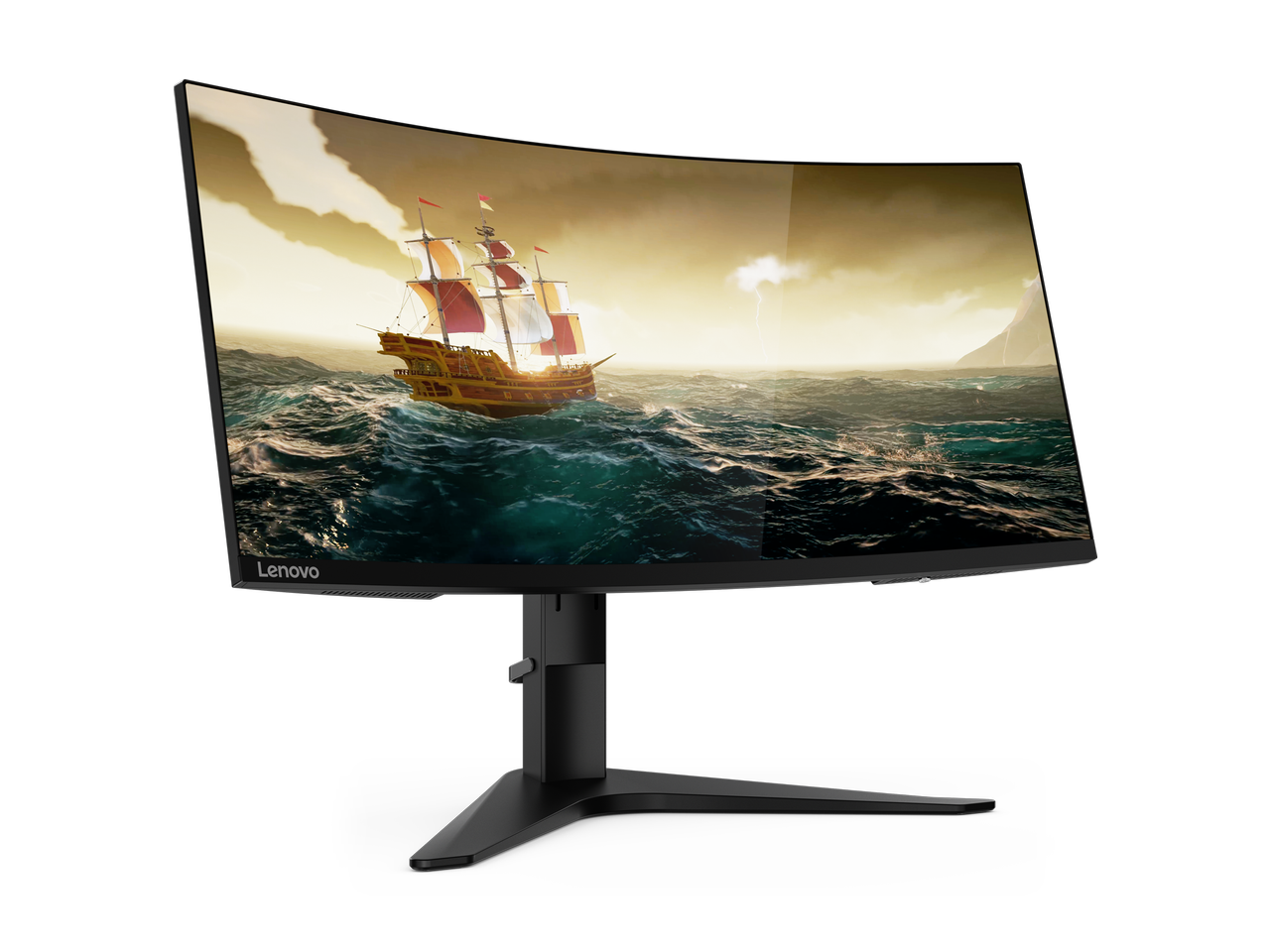 The Lenovo G34C curved gaming monitor.
