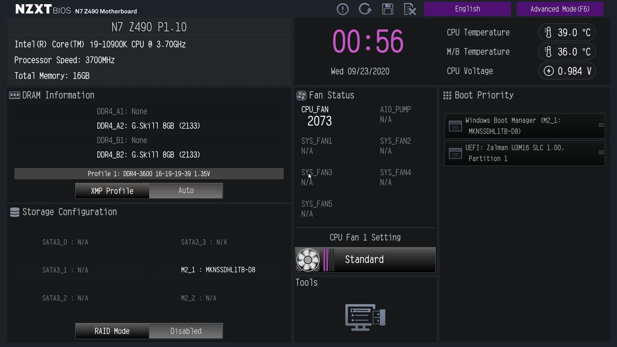 NZXT N7 Z490