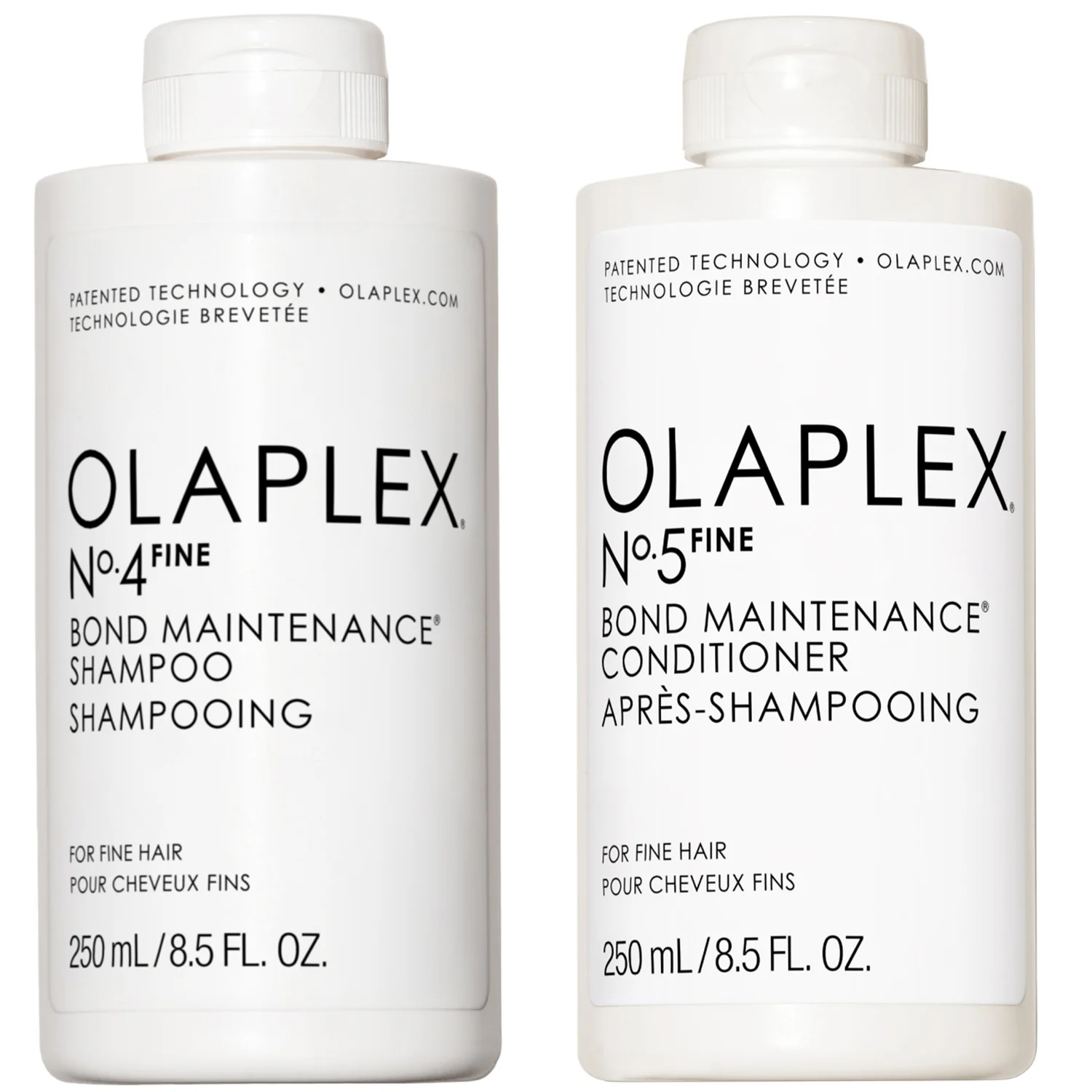 Olaplex No.4 and No.5 Fine Shampoo and Conditioner Duo 250ml
