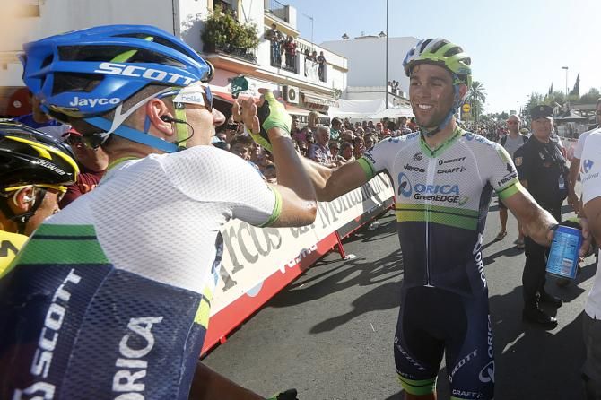 Michael Matthews (Orica - GreenEdge) celebrates his stage 3 victory