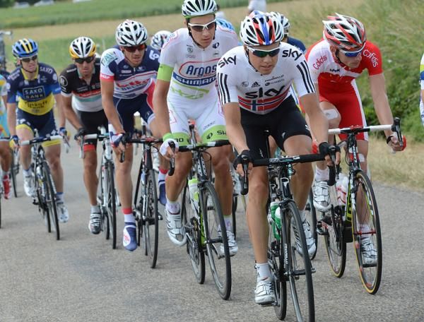 Edvald Boasson Hagen in the day's breakaway
