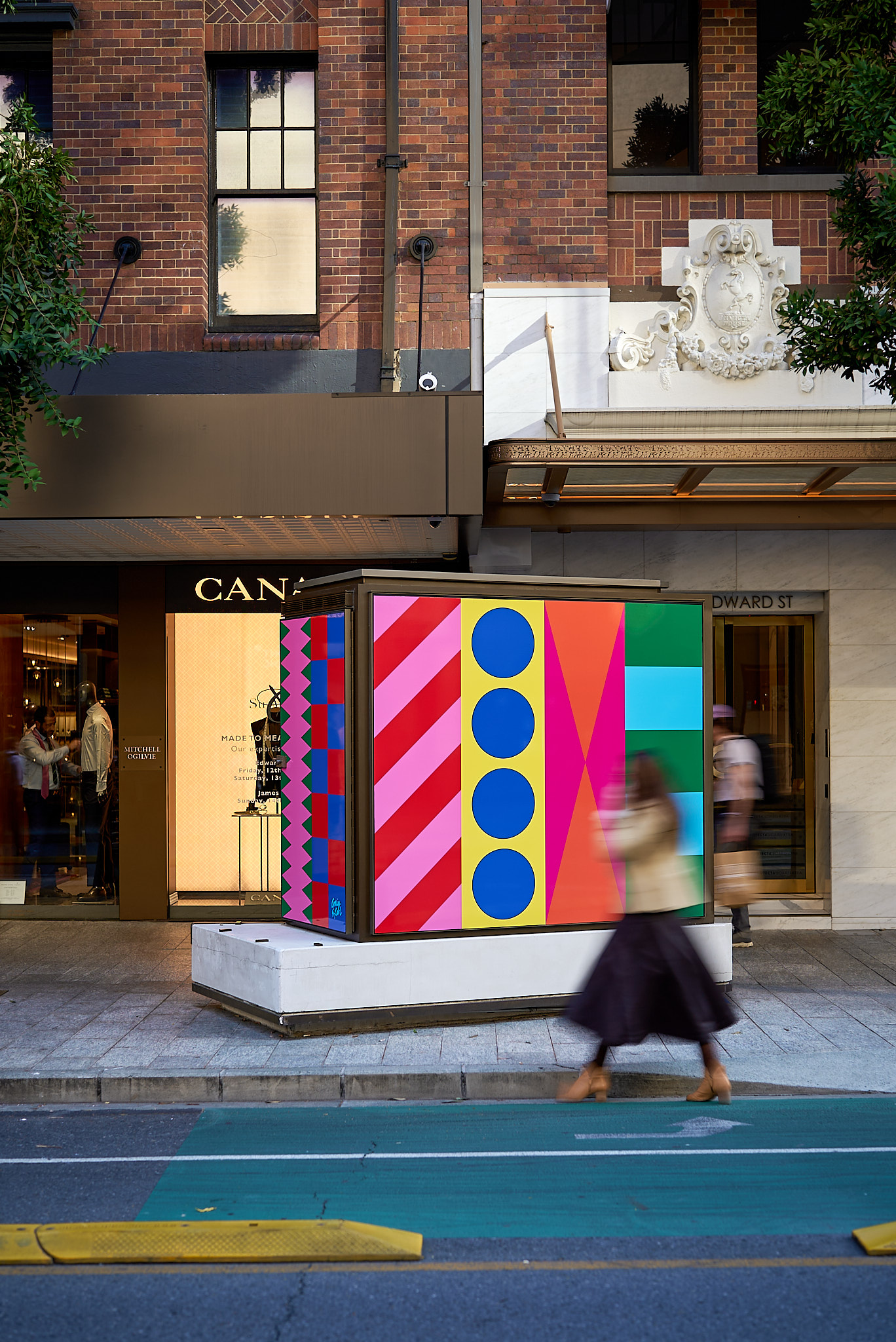 Craig and Karl colourful installations in Brisbane