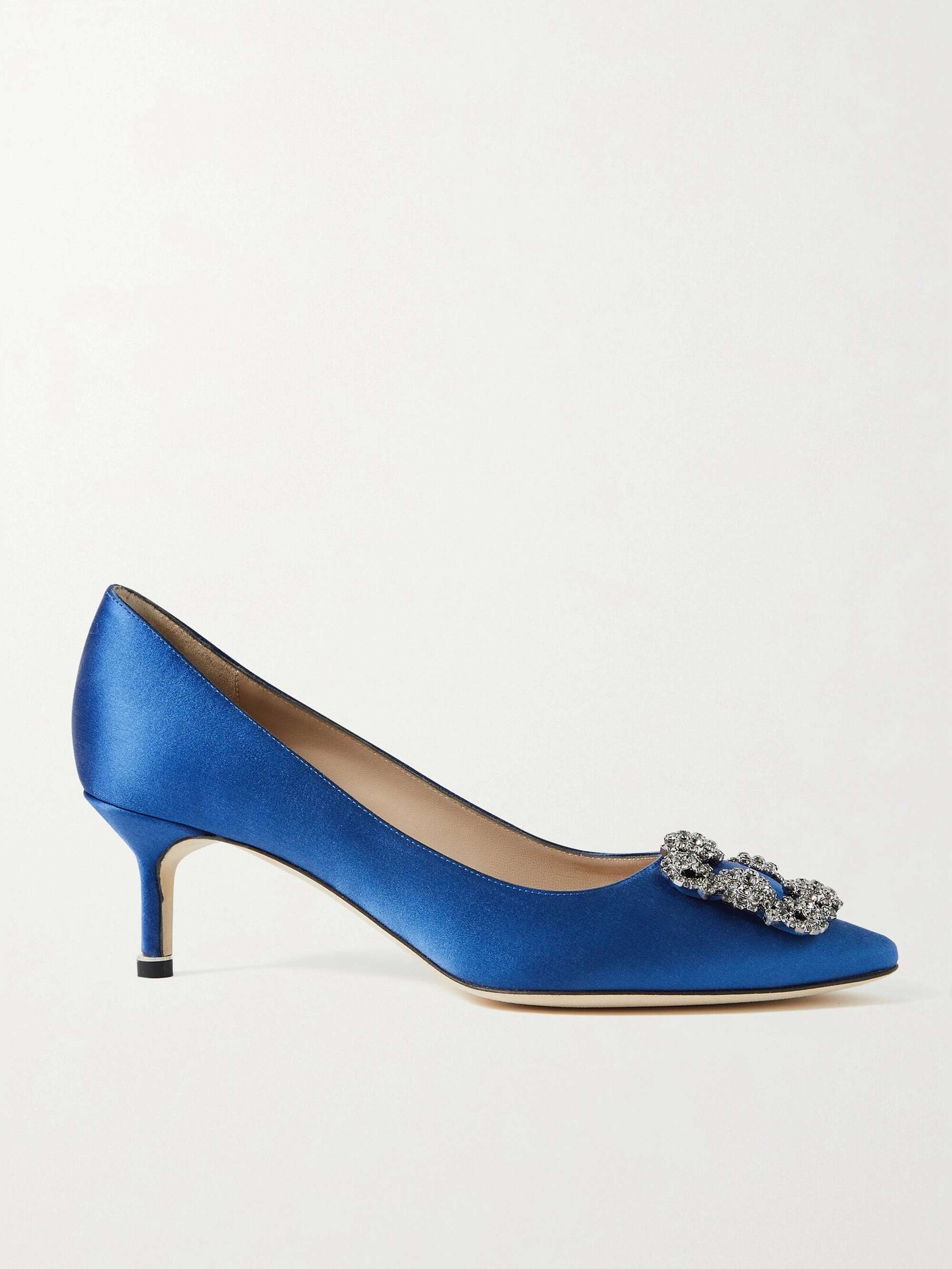 Hangisi 50 Crystal-Embellished Satin Pumps