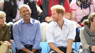 Barack Obama and Prince Harry at the 2017 Invictus Games