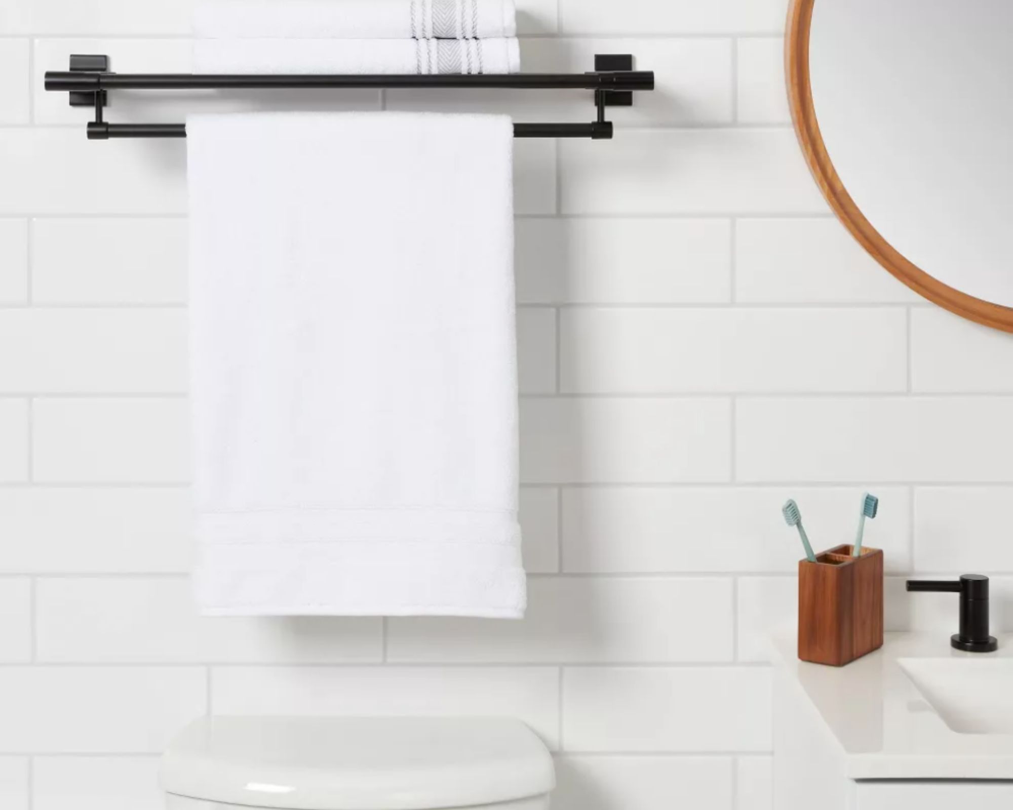 Mihoho Single Hand Towel Rail Rack – Wall Mounted Stainless Steel For Bathroom Kitchen
