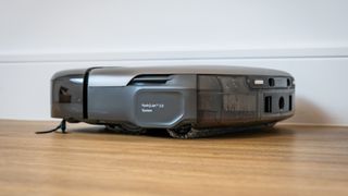 Side view of Eufy Omni S2 robot vacuum