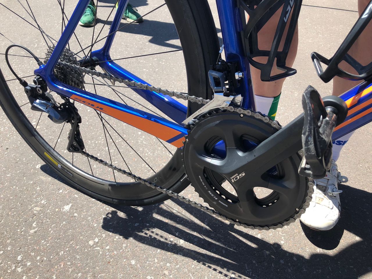 While Shimano Dura-Ace is de rigour in the WorldTour peloton, plenty of Pro Continental teams use Ultegra and 105 still clearly has acceptable performance