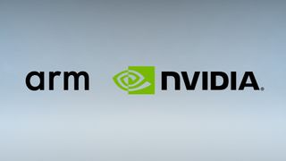 Nvidia and Arm logos