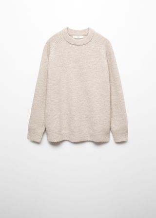 Round-Neck Knitted Sweater - Women | Mango Usa