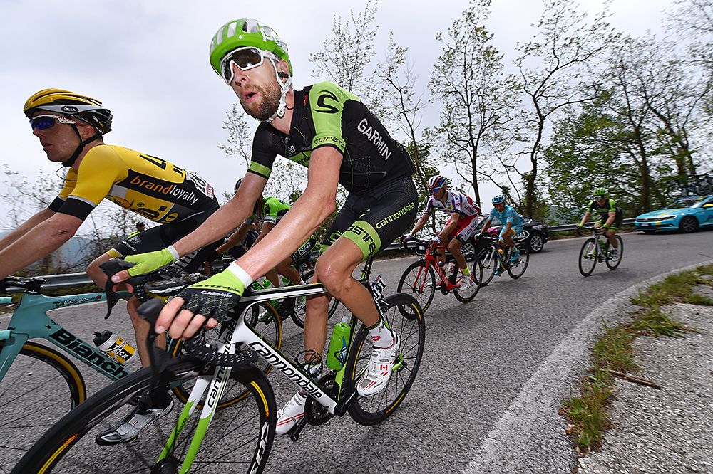 Former Giro d'Italia winner Ryder Hesjedal (Cannondale-Garmin) was in the stage 9 breakaway
