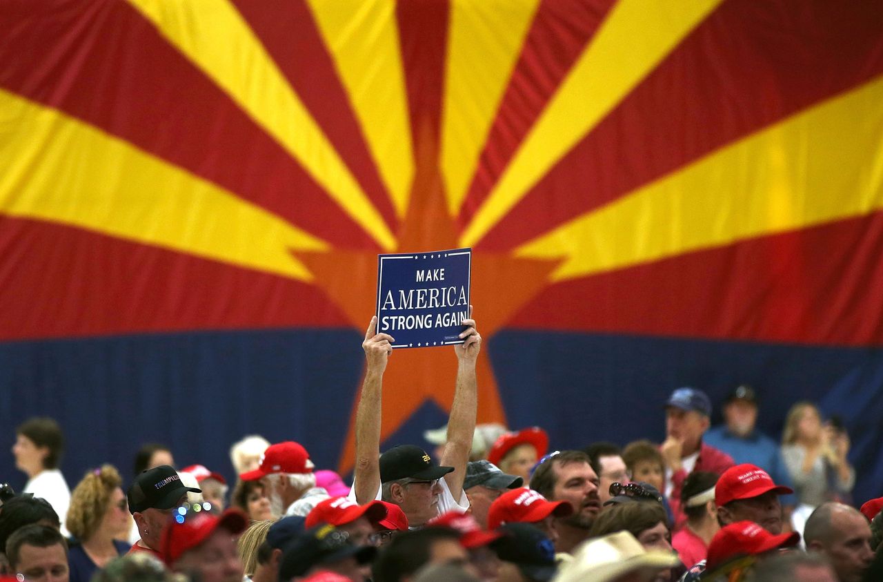 Trump rally in Mesa, Arizona.