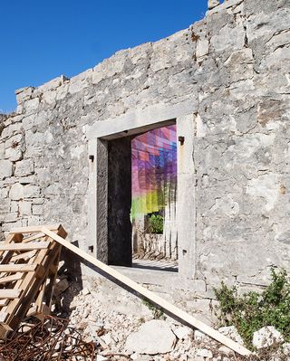 Kagkatikas Secret, 2018, by Quintessenz, installation view at Paxos Contemporary Art Project, Greece