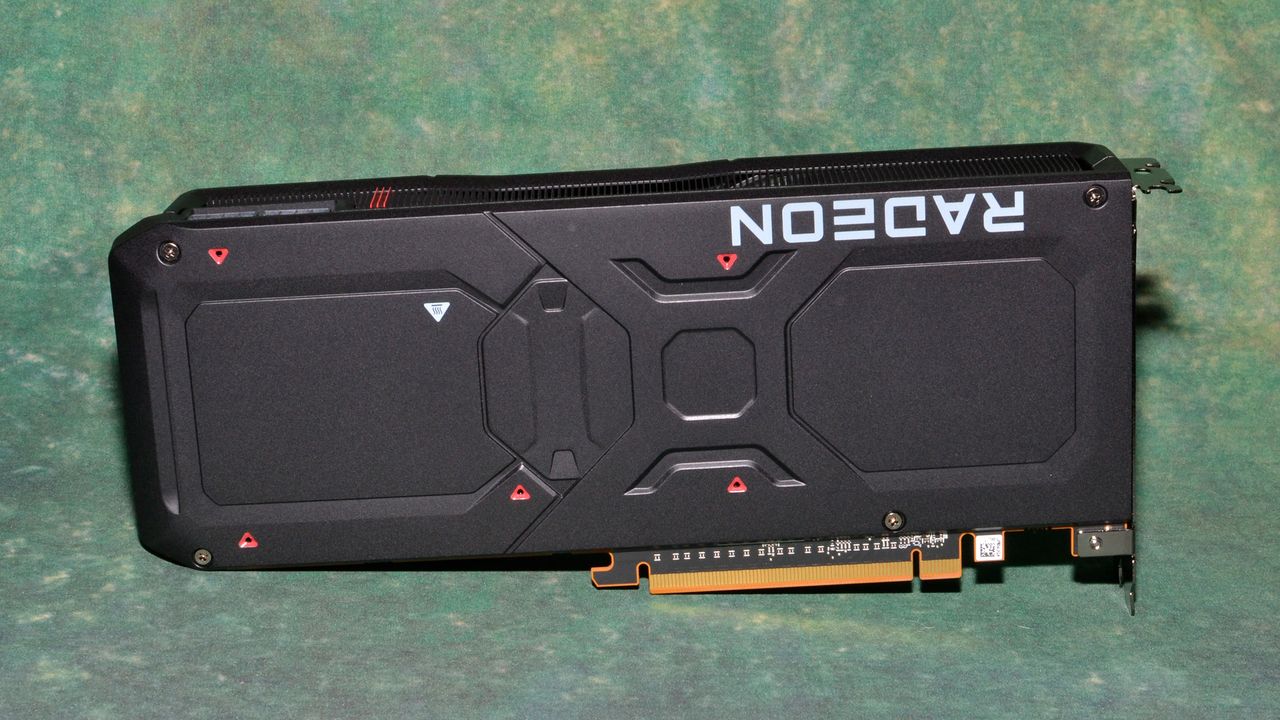 AMD Radeon RX 7800 XT reference card photos