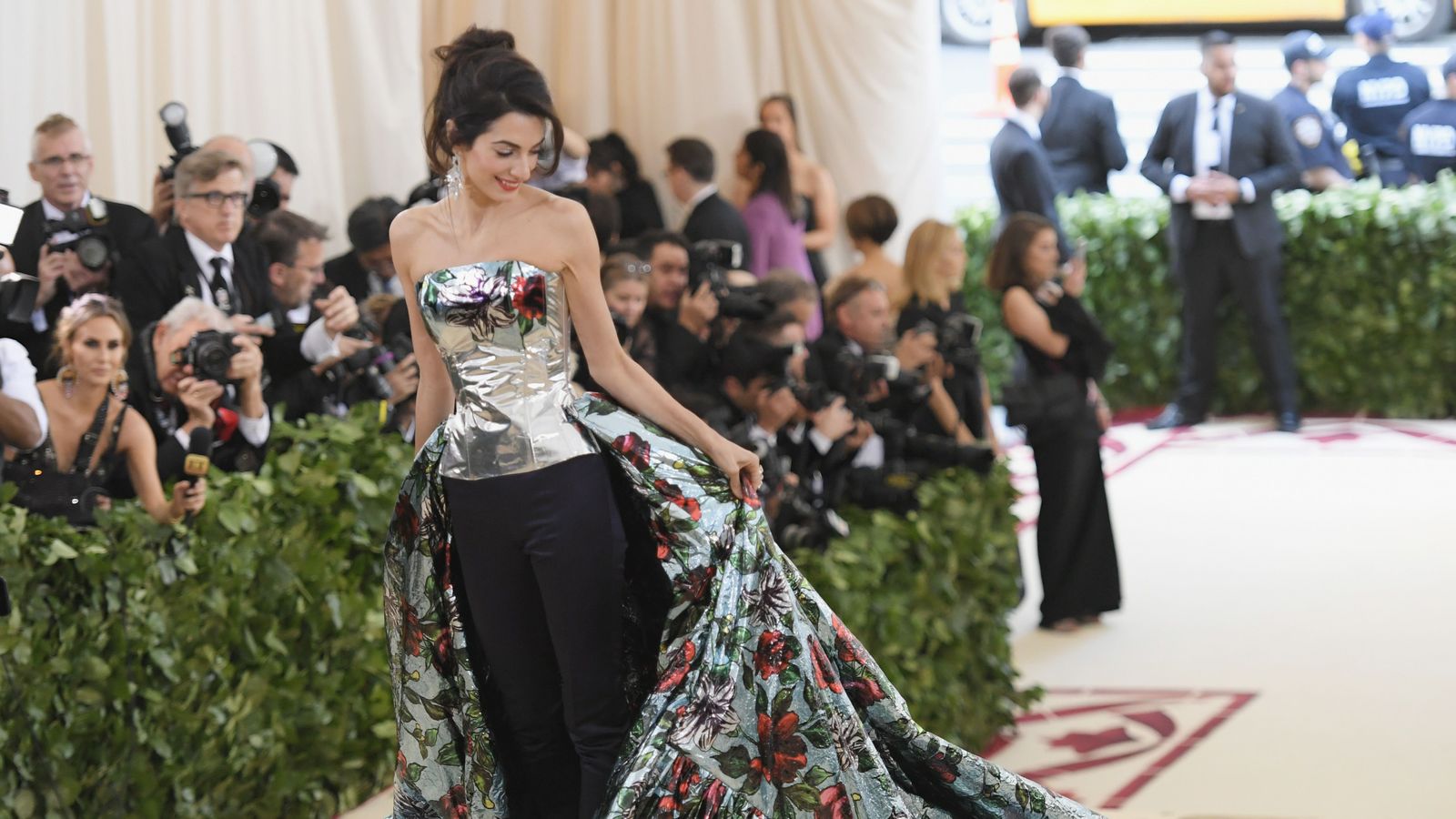 Amal Clooney Wears a Gown with Pants to Met Gala 2018 - Best Fashion ...