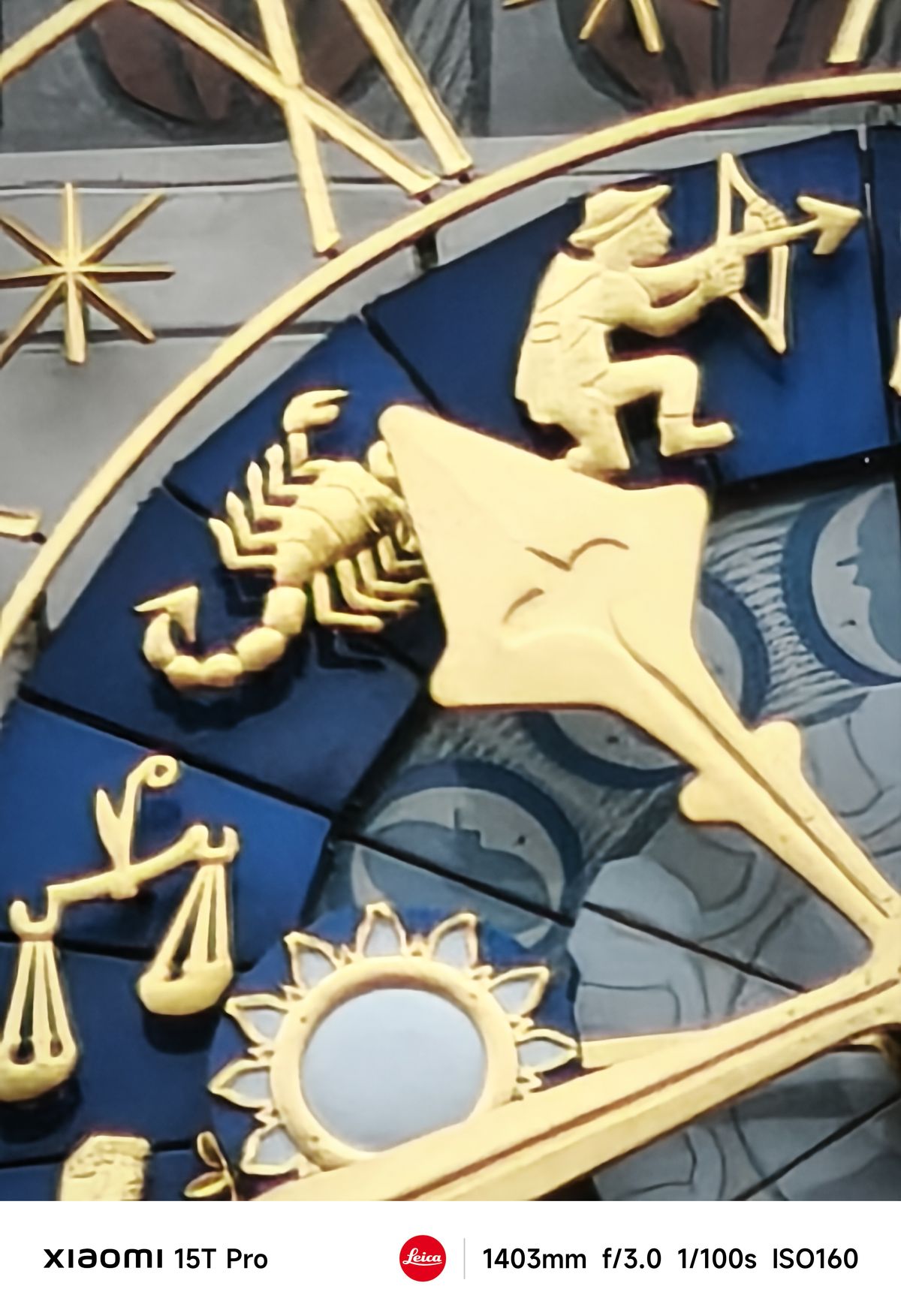 Close-up of an ornate clock face