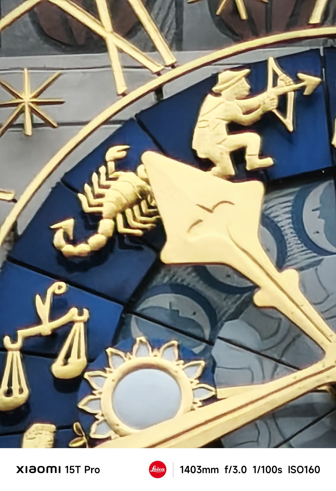 Close-up of an ornate clock face