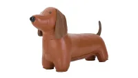 Zuny Teckel Dog Faux-Leather Doorstop, one of w&h's picks for Christmas gifts for dog lovers