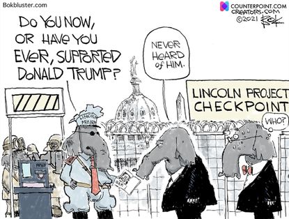 Political Cartoon U.S. GOP Trump&nbsp;