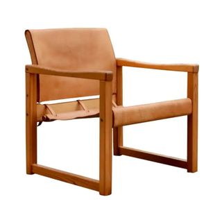 Karin Mobring Model Diana Cognac Sling Lounge Chair