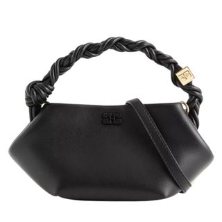 Ganni Bou mini leather-blend top-handle bag