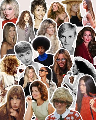 A collage of the most iconic hairstyles of all time