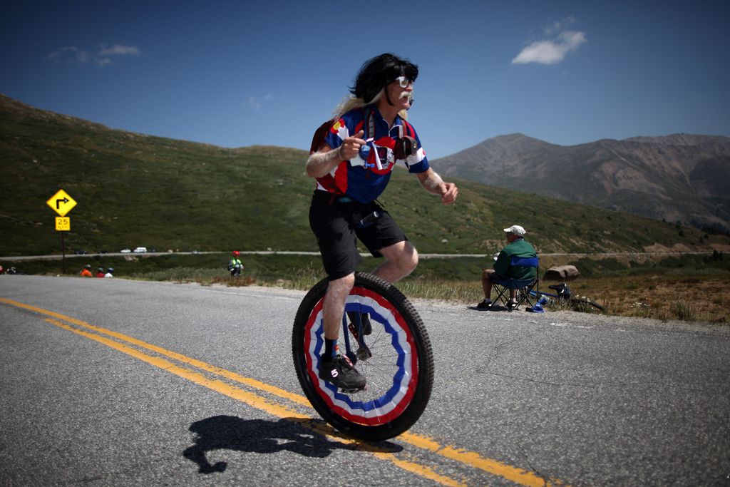 That's one way to make your way up a Colorado mountain
