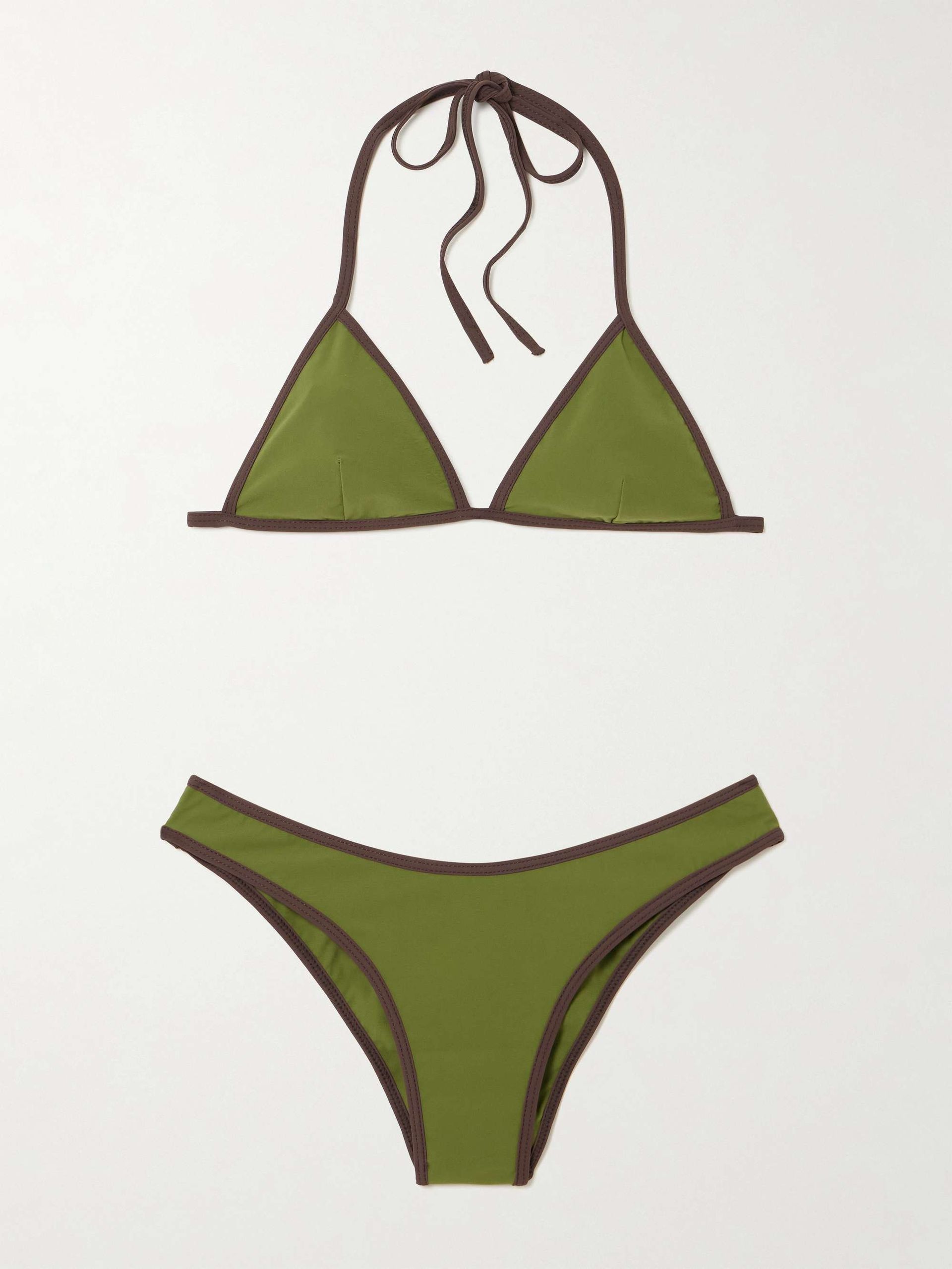 Ania Two-Tone Recycled Triangle Bikini